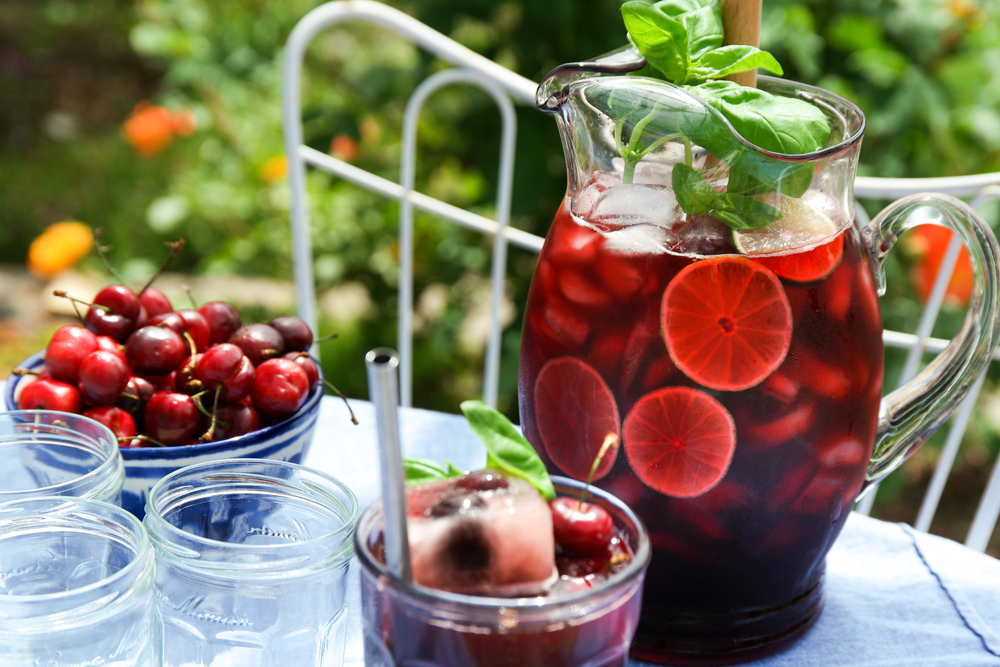 Cherry Basil Hibiscus Tea