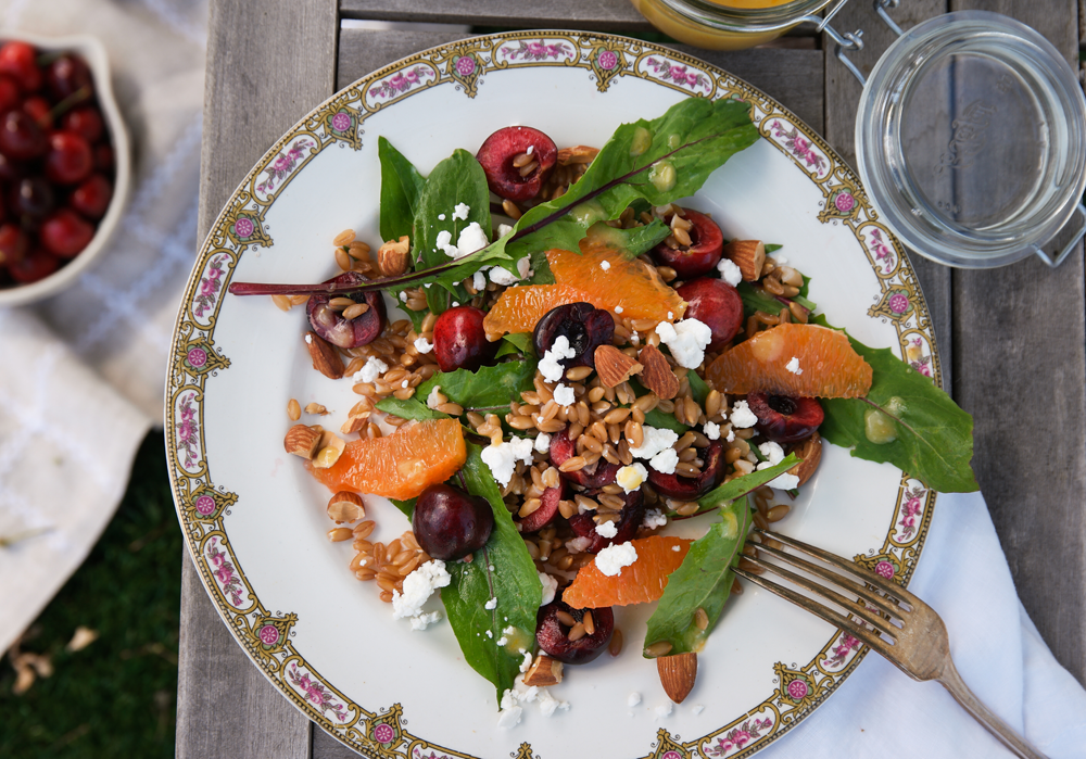Cherry Farro Salad
