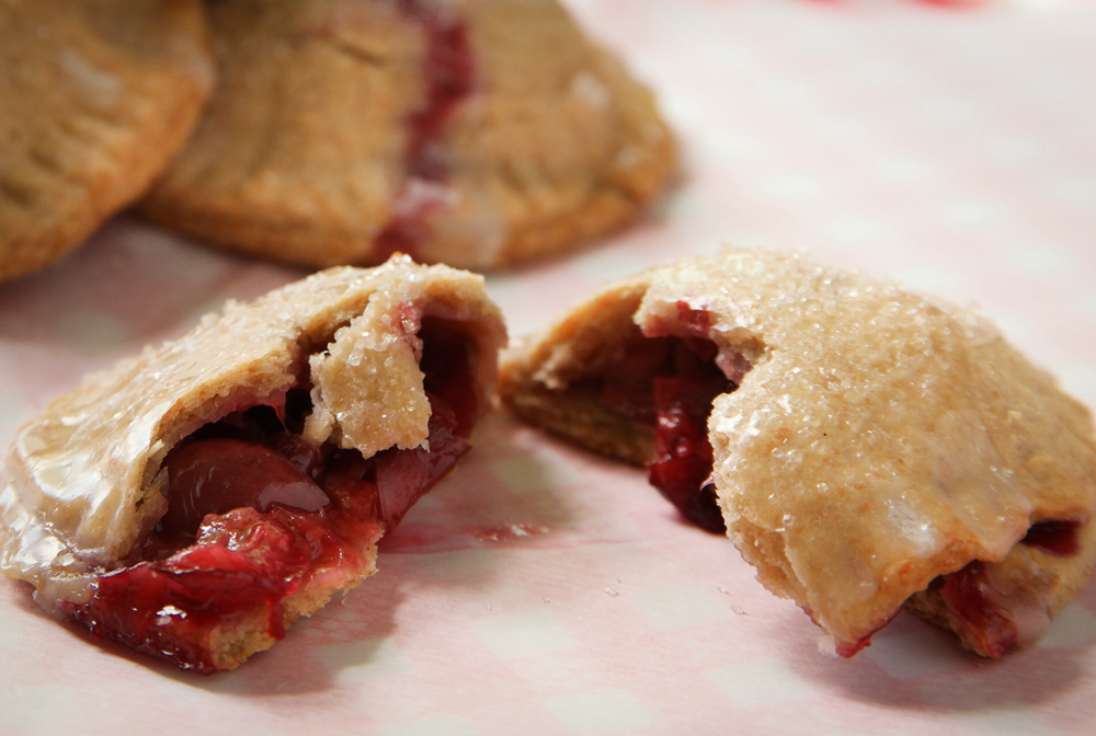Cherry Rhubarb Pies